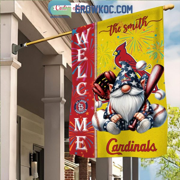 St Louis Cardinals Happy 4th Of July Independence Day Personalized House Garden Flag