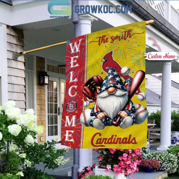 St Louis Cardinals Happy 4th Of July Independence Day Personalized House Garden Flag