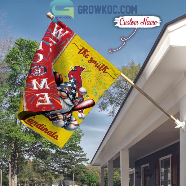 St Louis Cardinals Happy 4th Of July Independence Day Personalized House Garden Flag