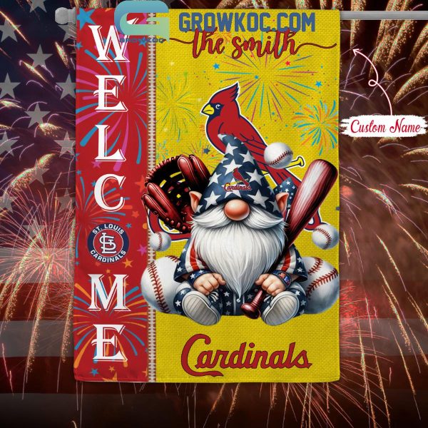 St Louis Cardinals Happy 4th Of July Independence Day Personalized House Garden Flag