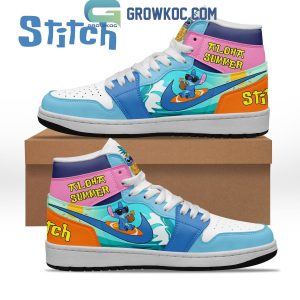 Stitch Aloha Summer Hawaiian Air Jordan 1 Shoes