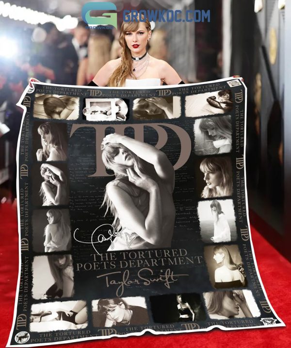 TTPD Taylor Swift The Tortured Poets Department Fleece Blanket Quilt