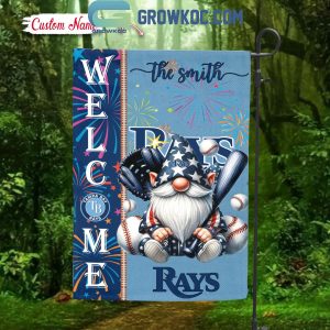 Tampa Bay Rays Happy 4th Of July Independence Day Personalized House Garden Flag
