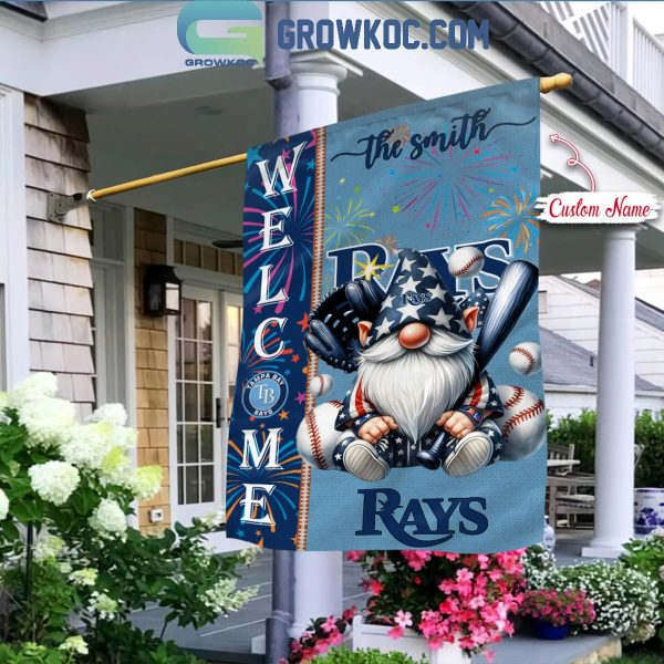 Tampa Bay Rays Happy 4th Of July Independence Day Personalized House Garden Flag