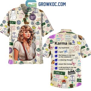 Taylor Swift Karma Is My Boyfriend Hawaiian Shirts