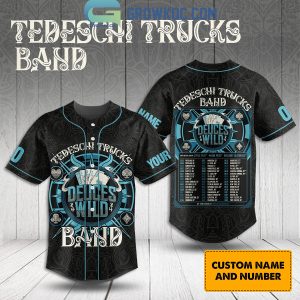 Tedeschi Trucks Band Deuces Wild 2024 Tour Personalized Baseball Jersey