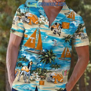 Tennessee Volunteers Boat Sailing Personalized Hawaiian Shirts