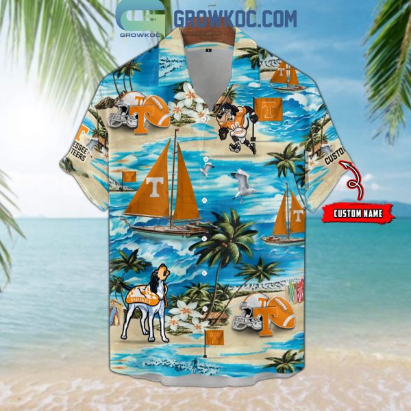 Tennessee Volunteers Boat Sailing Personalized Hawaiian Shirts