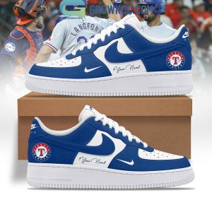 Texas Rangers Baseball Team Personalized Air Force 1 Shoes