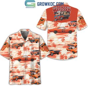 The Dukes of Hazzard Moonrunners Hawaiian Shirt Orange Design