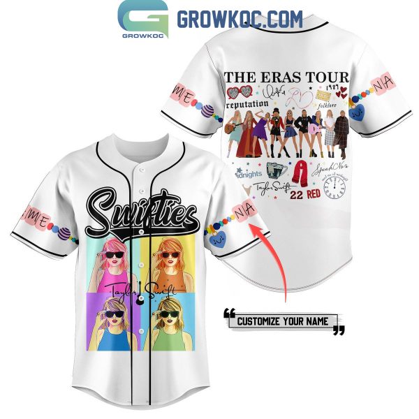 The Eras Tour Taylor Swift Personalized Baseball Jersey White Version