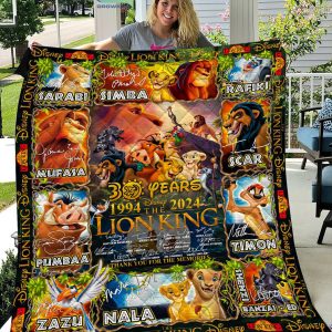 The Lion Kings Thank You For The Memories 1994 2024 Fleece Blanket Quilt