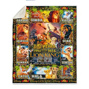 The Lion Kings Thank You For The Memories 1994 2024 Fleece Blanket Quilt