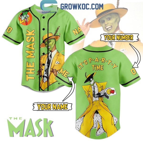 The Mask Movie It’s Party Time Personalized Baseball Jersey