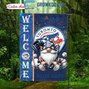 Toronto Blue Jays Happy 4th Of July Independence Day Personalized House Garden Flag