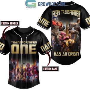 Transformers One Every Transformers Has An Origin Personalized Baseball Jersey