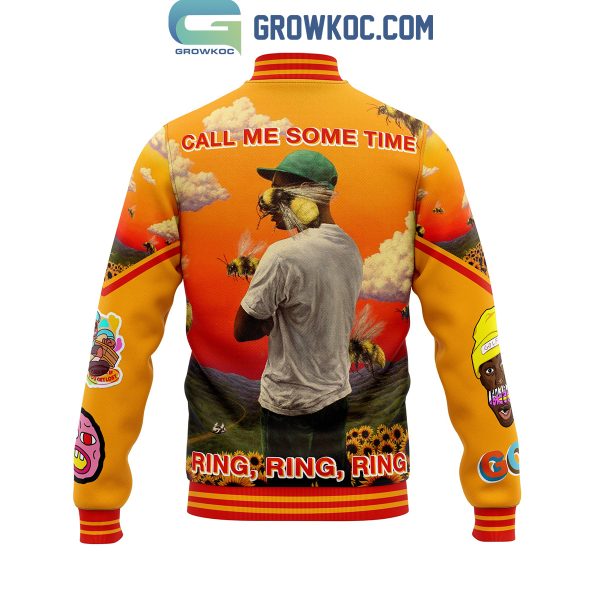 Tyler The Creator Flower Boy Call Me Some Time Baseball Jacket