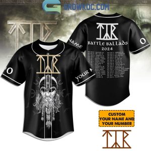 Tyr Battle Ballads Tour 2024 Fan Personalized Baseball Jersey