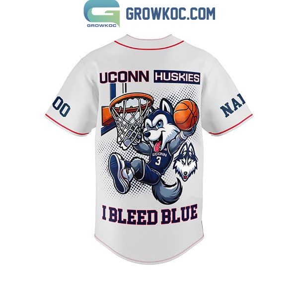 Uconn Huskies 2024 Basketball National Champions Baseball Jersey