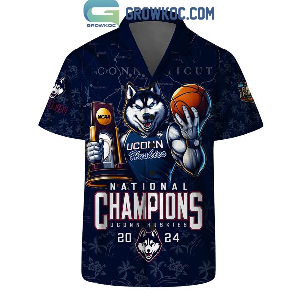 Uconn Huskies 2024 National Champions Journey Hawaiian Shirts With Short