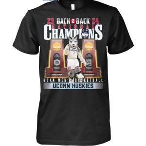 Uconn Huskies Back 2 Back National Champions Men’s Basketball T Shirt