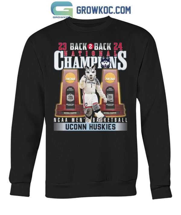 Uconn Huskies Back 2 Back National Champions Men’s Basketball T Shirt