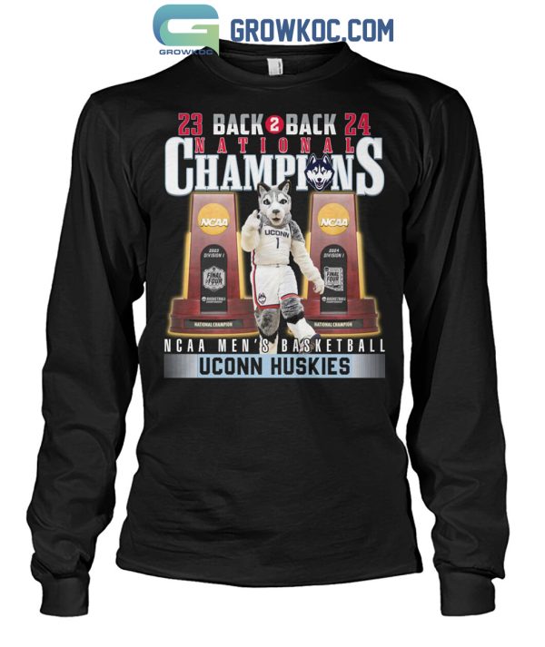 Uconn Huskies Back 2 Back National Champions Men’s Basketball T Shirt