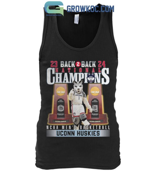 Uconn Huskies Back 2 Back National Champions Men’s Basketball T Shirt