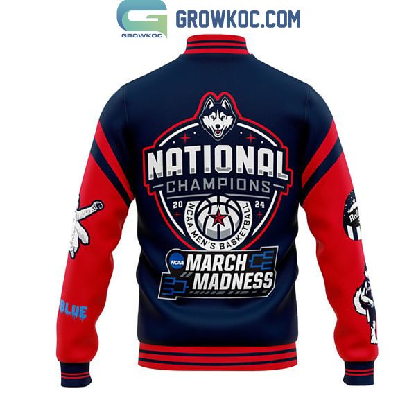 Uconn Huskies National Champions March Madness Fan Baseball Jacket