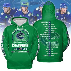 Vancouver Canucks Pacific Division Champions 2024 Hoodie T Shirt