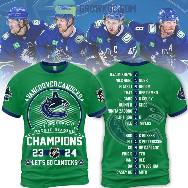 Vancouver Canucks Pacific Division Champions 2024 Hoodie T Shirt