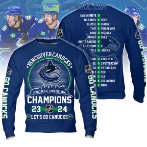 Vancouver Canucks Pacific Division Champions 2024 Let’s Go Canucks Hoodie T Shirt