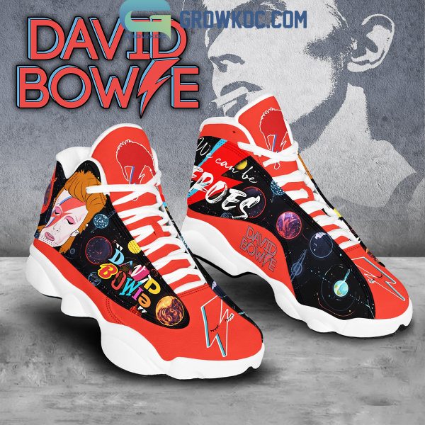 We Can Be Heroes David Bowie Fan Air Jordan 13 Shoes