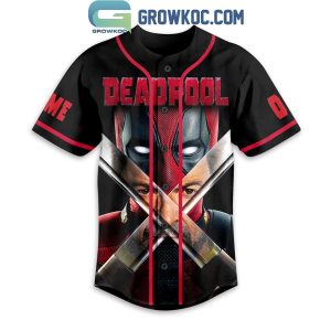 Wolverine Deadpool Let’s F Go Personalized Baseball Jersey