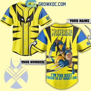 Wolverine X-Men ’97 I’m The Best There Is At What I Do Personalized Baseball Jersey