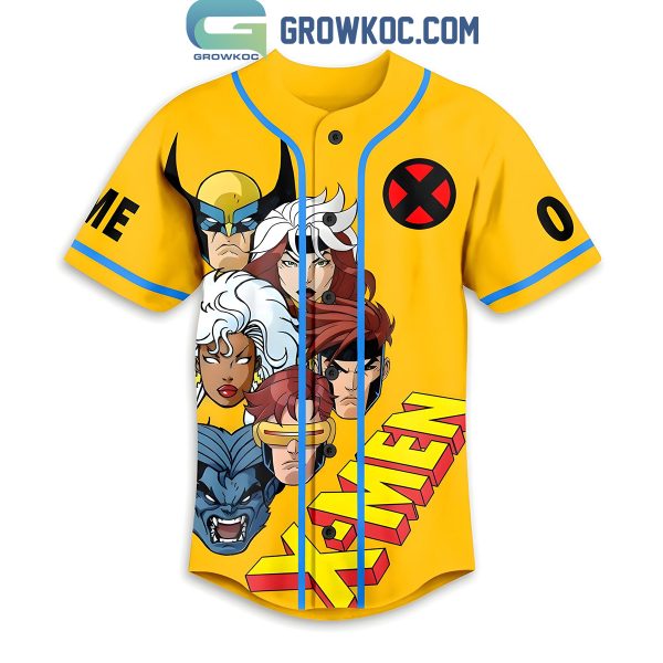 X-Men Mutant And Proud Yellow Version Personalized Baseball Jersey