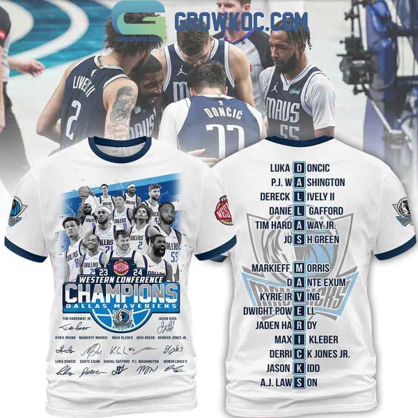 2024 Dallas Mavericks Western Conference Champions Hoodie Shirts