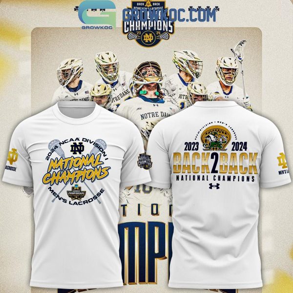2024 Notre Dame Fighting Irish NCAA Division Men’s Lacrosse Champions Hoodie Shirt
