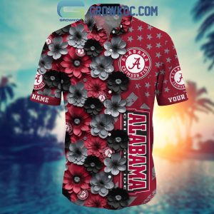 Alabama Crimson Tide Summer Flower Love Fan Personalized Hawaiian Shirt
