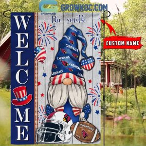 Arizona Cardinals Football Welcome 4th Of July Personalized House Garden Flag