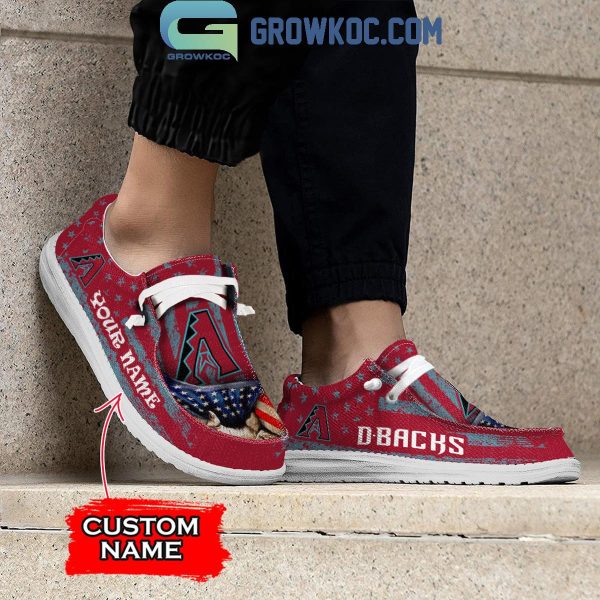 Arizona Diamondbacks American Proud Personalized Hey Dude Shoes