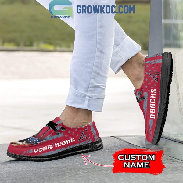 Arizona Diamondbacks American Proud Personalized Hey Dude Shoes