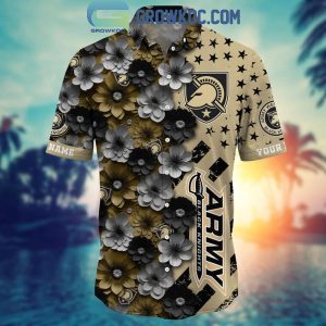 Army Black Knights Summer Flower Love Fan Personalized Hawaiian Shirt