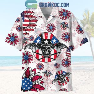 Avenged Sevenfold 4th Of July America Sunflower Hawaiian Shirts