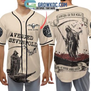 Avenged Sevenfold Dancing In The Wind Personalized Baseball Jersey
