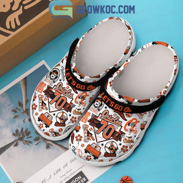 Baltimore Orioles Let’s Go 70 Years Of The Legacy 1954-2024 Crocs Clogs