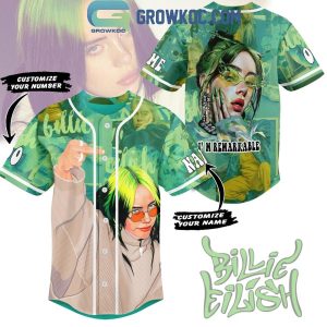 Billie Eilish I’m Remarkable Fan Personalized Baseball Jersey