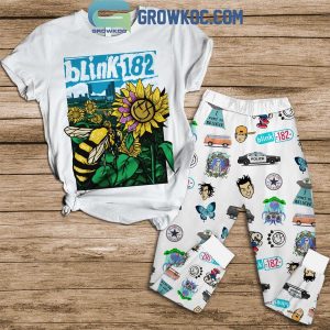 Blink 182 I Want To Be A Believer Fleece Pajamas Set