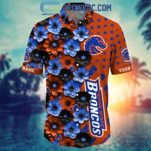 Boise State Broncos Summer Flower Love Fan Personalized Hawaiian Shirt