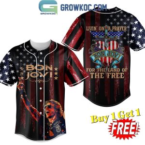 Bon Jovi For The Land Of The Free Personalized Baseball Jersey